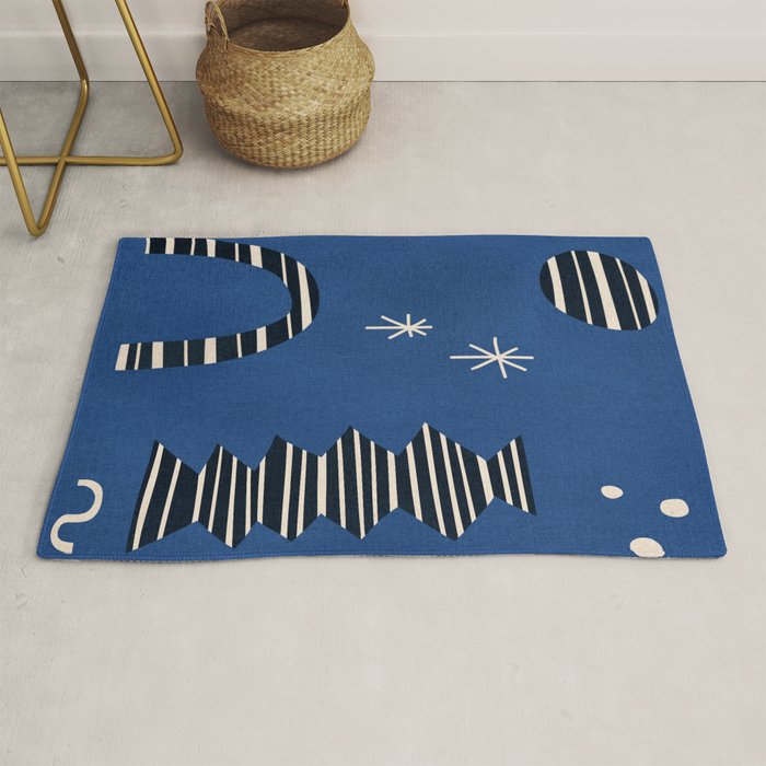 Composition j -blue Rug Gallery Image 1