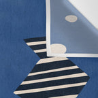 Composition j -blue Wall Tapestry Gallery Image 3