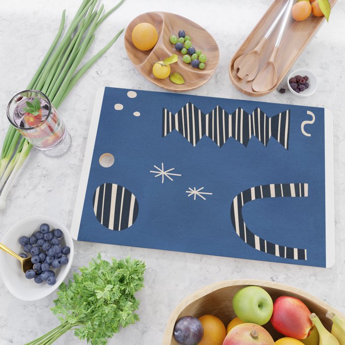 Composition j -blue Cutting Board Gallery Image 2