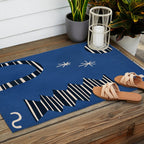 Composition j -blue Outdoor Rug Gallery Image 2