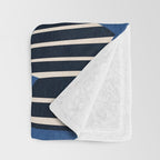 Composition j -blue Throw Blanket Gallery Image 3