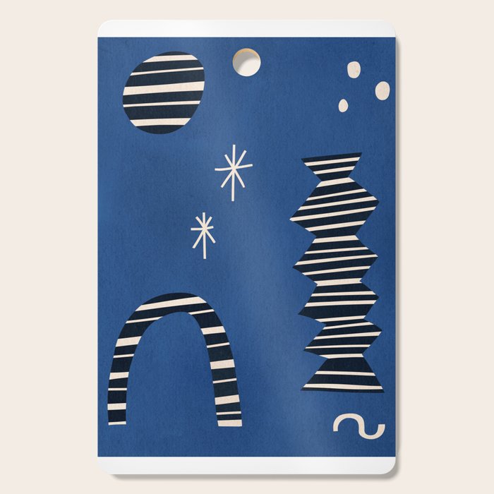Composition j -blue Cutting Board Gallery Image 1