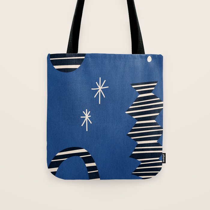 Composition j -blue Tote Bag Gallery Image 1
