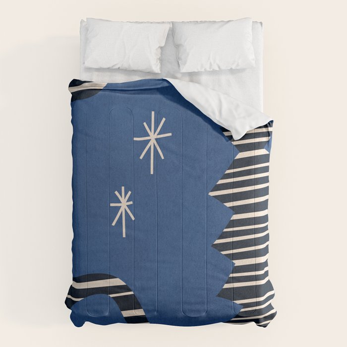 Composition j -blue Comforter Gallery Image 6