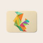 Fractal geometric Squirrel Bath Mat Gallery Image 1
