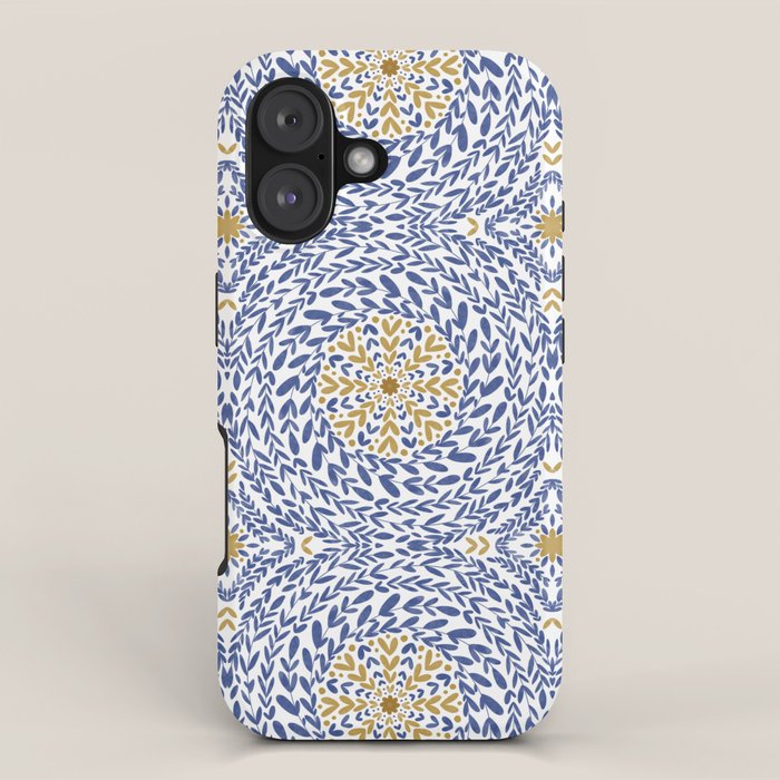 Intricate modern nature tile B iPhone Case Gallery Image 1