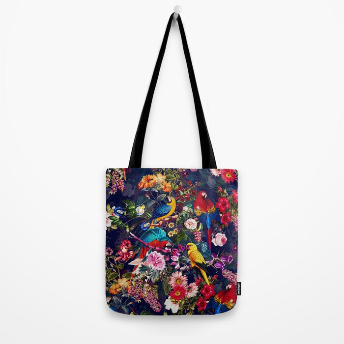 Floral and Birds XLV Tote Bag Gallery Image 2