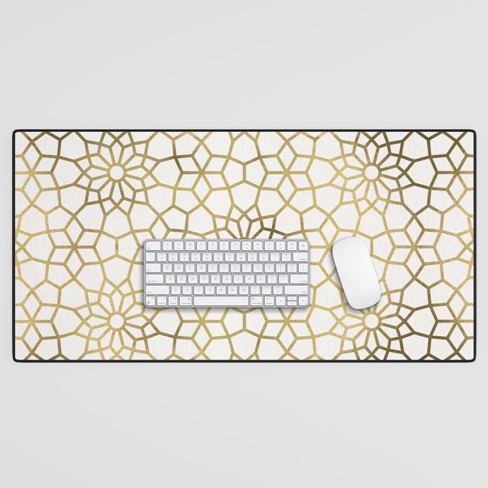 Persian Mosaic - Gold Desk Mat Gallery Image 1