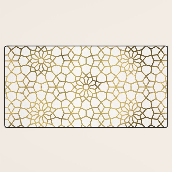 Persian Mosaic - Gold Desk Mat Gallery Image 3