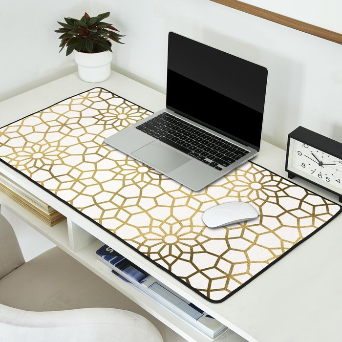 Persian Mosaic - Gold Desk Mat Gallery Image 2