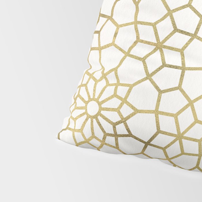 Persian Mosaic - Gold Pillow Sham Gallery Image 4