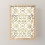 Persian Mosaic - Gold Mini Art Print Gallery Image 1
