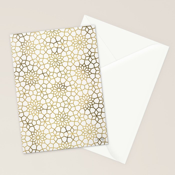 Persian Mosaic - Gold Stationery Card Gallery Image 2
