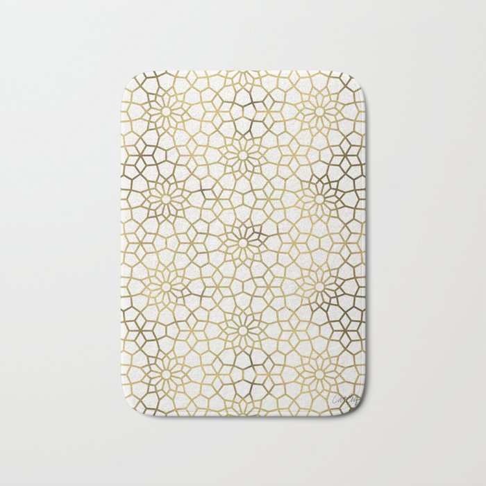Persian Mosaic - Gold Bath Mat Gallery Image 1
