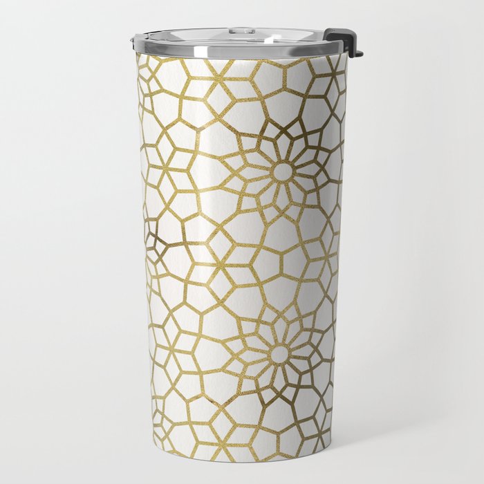 Persian Mosaic - Gold Travel Mug Gallery Image 2