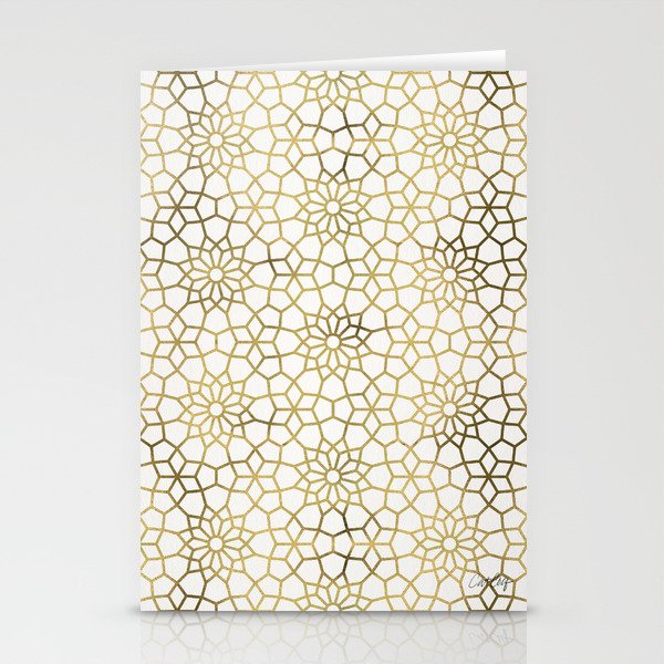 Persian Mosaic - Gold Stationery Card Gallery Image 1