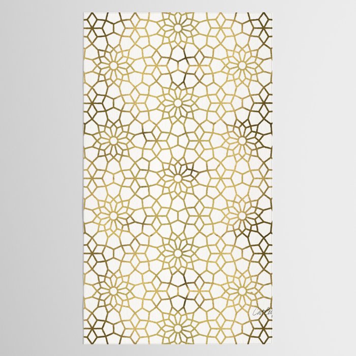 Persian Mosaic - Gold Tablecloth Gallery Image 2
