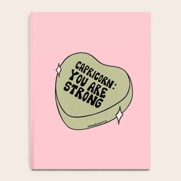 Capricorn Conversation Heart Notebook Gallery Image 4