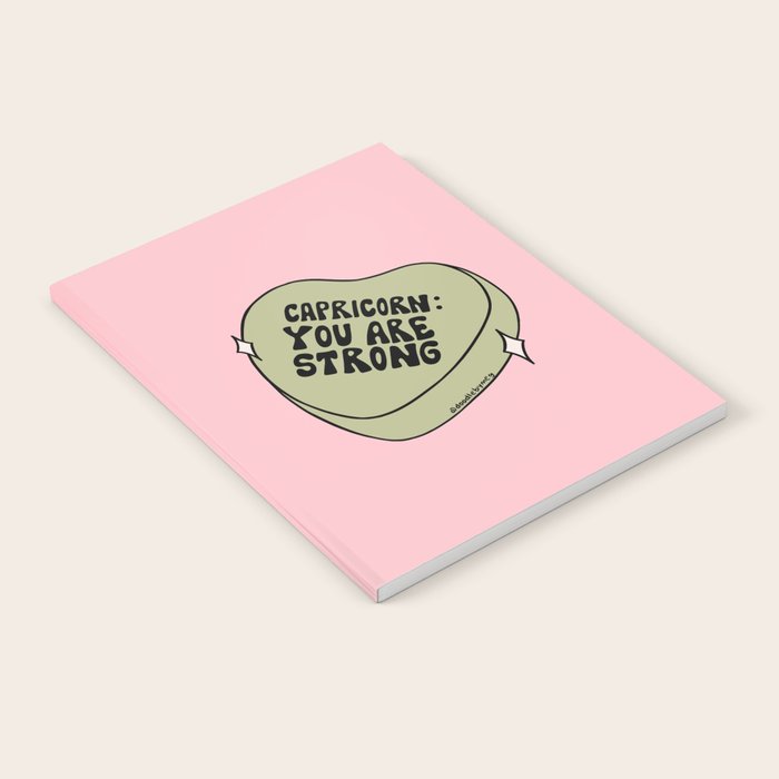 Capricorn Conversation Heart Notebook Gallery Image 2