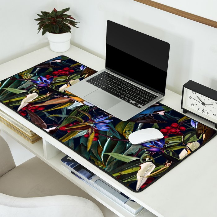 Midnight Birds I Desk Mat Gallery Image 2