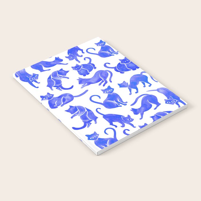 Cat Positions - Blue Palette Notebook Gallery Image 1