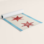 Chicago Flag Yoga Mat Gallery Image 2