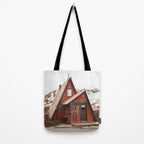 Red Cabin Tote Bag Gallery Image 2