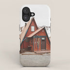 Red Cabin iPhone Case Gallery Image 1
