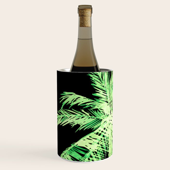 Dark palm tree leaves Wine Chiller Gallery Image 2