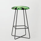 Dark palm tree leaves Stool Gallery Image 1