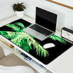 Dark palm tree leaves Desk Mat Gallery Image 2