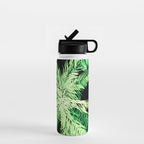 Dark palm tree leaves Water Bottle Gallery Image 1