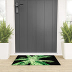Dark palm tree leaves Welcome Mat Gallery Image 3