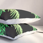 Dark palm tree leaves Pillow Sham Gallery Image 3