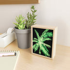 Dark palm tree leaves Mini Art Print Gallery Image 2