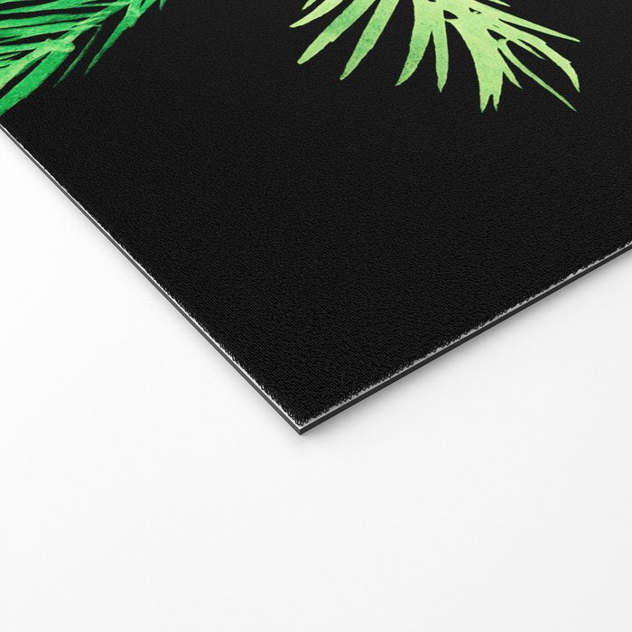 Dark palm tree leaves Welcome Mat Gallery Image 2
