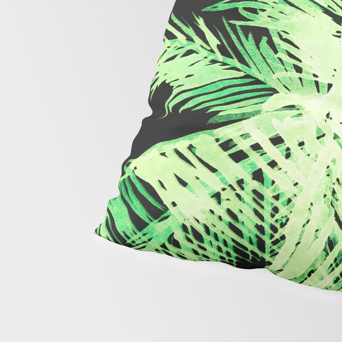 Dark palm tree leaves Pillow Sham Gallery Image 4