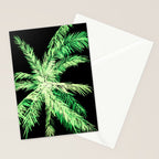 Dark palm tree leaves Stationery Card Gallery Image 2