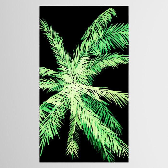 Dark palm tree leaves Tablecloth Gallery Image 2