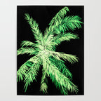 Dark palm tree leaves Poster Gallery Image 4
