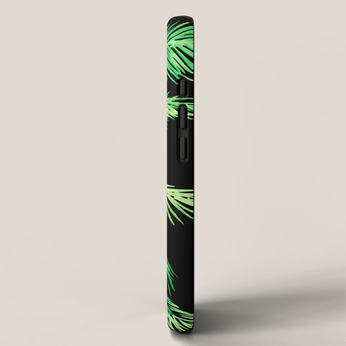 Dark palm tree leaves iPhone Case Gallery Image 2