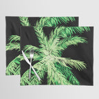 Dark palm tree leaves Placemat Gallery Image 1
