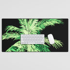 Dark palm tree leaves Desk Mat Gallery Image 1