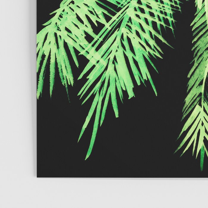 Dark palm tree leaves Poster Gallery Image 3