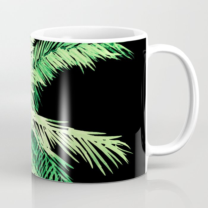 Dark palm tree leaves Coffee Mug Gallery Image 1