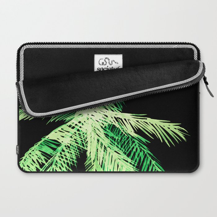 Dark palm tree leaves Laptop Sleeve Gallery Image 2