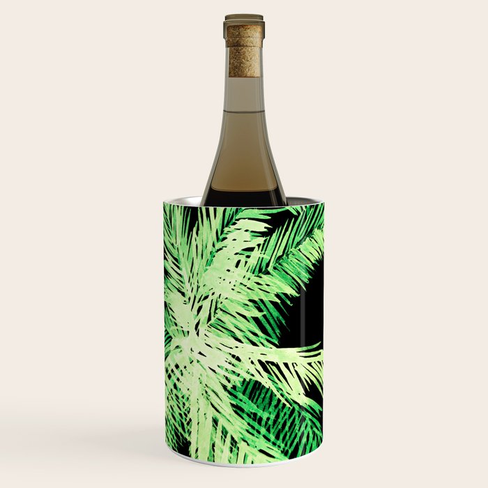 Dark palm tree leaves Wine Chiller Gallery Image 1