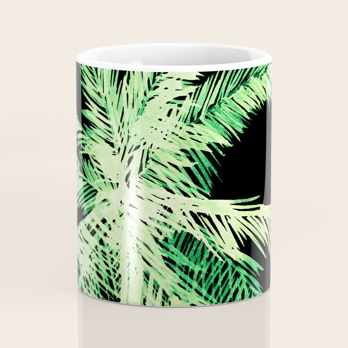 Dark palm tree leaves Coffee Mug Gallery Image 4