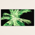 Dark palm tree leaves Desk Mat Gallery Image 3