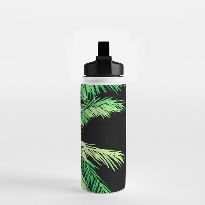 Dark palm tree leaves Water Bottle Gallery Image 2